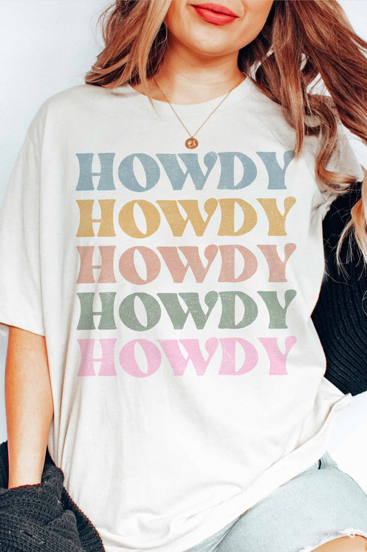 Howdy Graphic Curvy Tee | JQ Clothing Co.