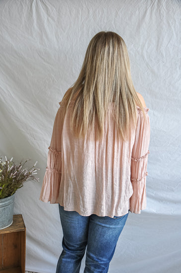 Brush It Off Nude Blush Top | JQ Clothing Co.