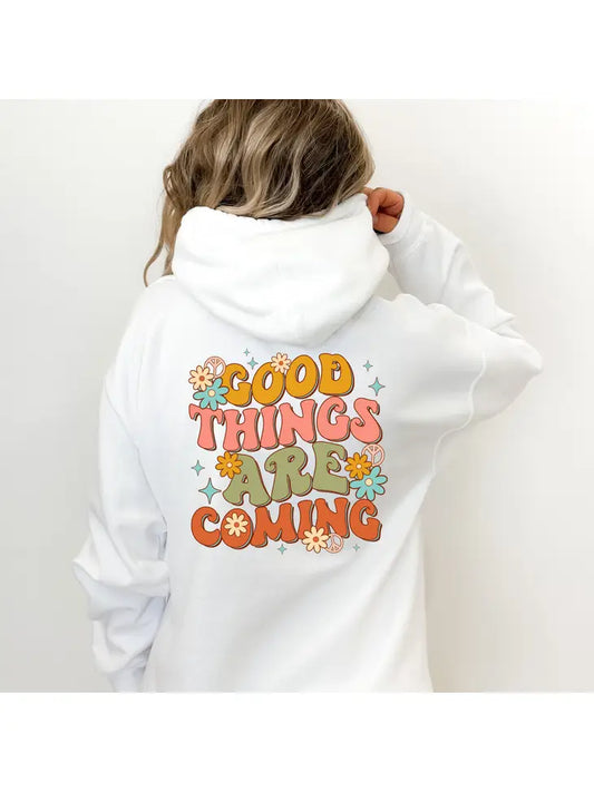 Good Things Are Coming Retro Hoodie