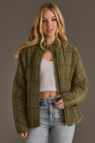 Cozy Soft Quilted Zip-Up Jacket