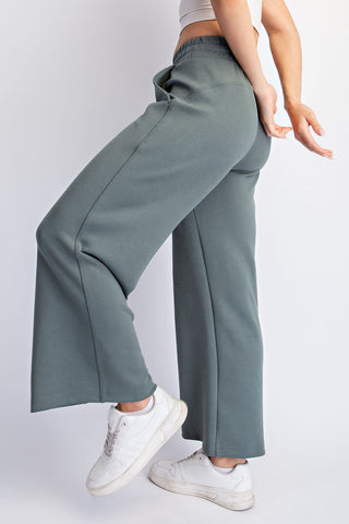 Modal Scuba Cropped Wide Pant