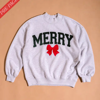 The Merry Bow Mockneck Sweatshirt