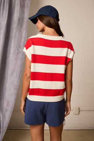Bold Stripe Knit Sweater