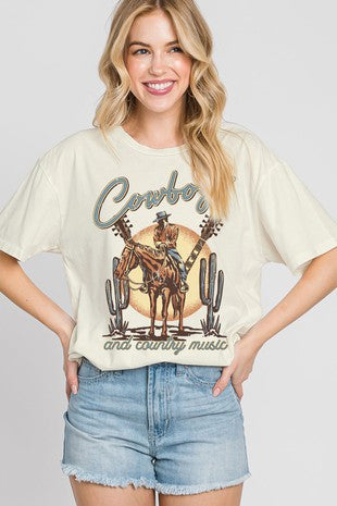 Cowboy N Country Music Mineral Graphic Tee | JQ Clothing Co.