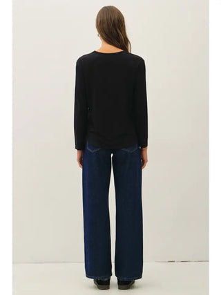 Bamboo Modal Long Sleeve Round Neck Tee