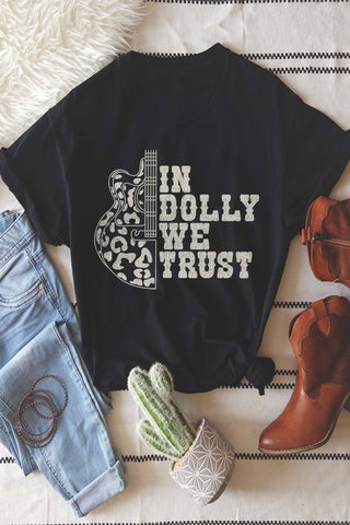 Plus In Dolly We Trust Graphic Tee