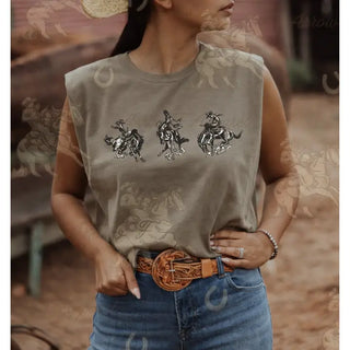 Little Buckeroos Western Muscle Tank
