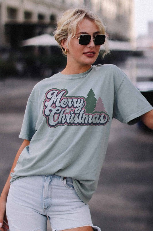 Merry Christmas Bubble Letter Tee | JQ Clothing Co.