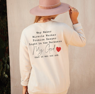 WAY MAKER MIRACLE WORKER Graphic Sweatshirt, view 2