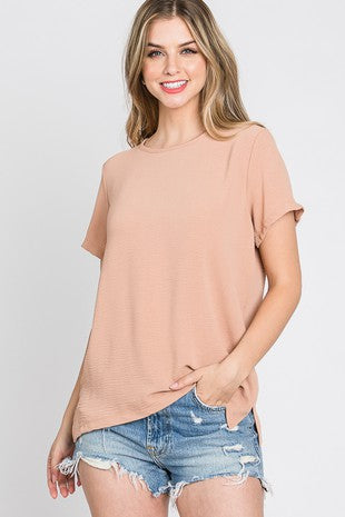 Essential Ivory Round Neck Top