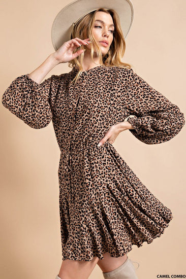 Black Leopard Mini Dress | JQ Clothing Co.
