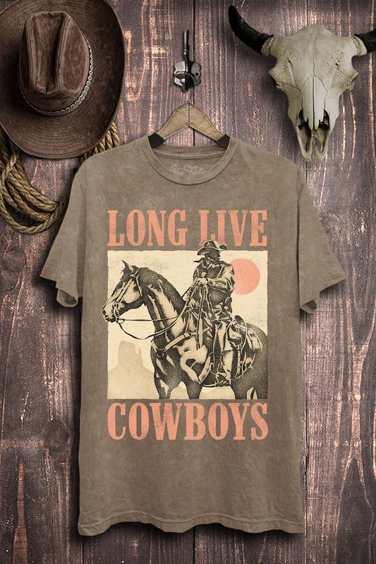 Long Live Cowboys Mineral Graphic Tee | JQ Clothing Co.