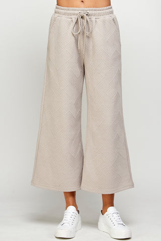 Textured Soft Cropped Wide Pants | JQ Clothing Co.