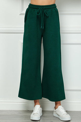 Textured Soft Cropped Wide Pants | JQ Clothing Co.