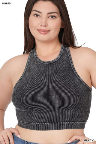 Ribbed Curvy Ribbed Bra Top | JQ Clothing Co.