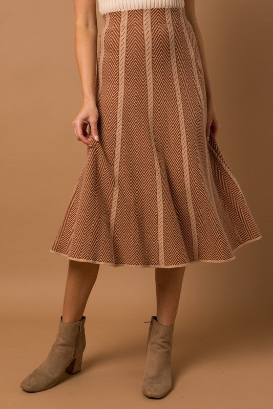 Contrast Detailing Midi Skirt | JQ Clothing Co.
