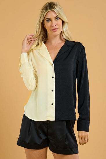 Mind Made Up Split Tone Top | JQ Clothing Co.