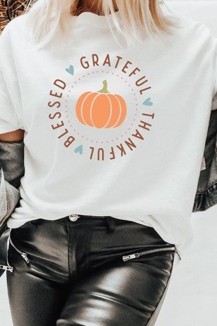 Thankful, Grateful, Blessed Graphic Tee | JQ Clothing Co.