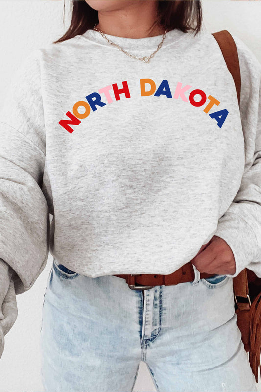 North Dakota Rainbow Graphic Sweatshirt | JQ Clothing Co.