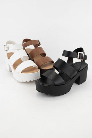 On Account Strappy Platform Sandal