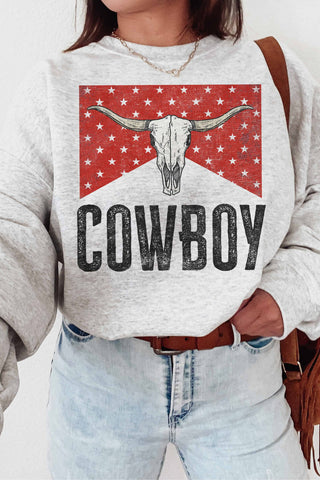 Cowboy Longhorn Graphic Sweatshirt | JQ Clothing Co.