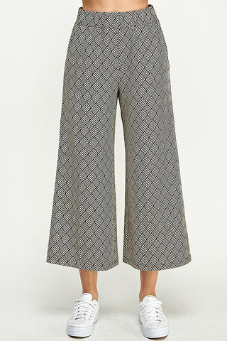 Textured Wide Cropped Pants | JQ Clothing Co.