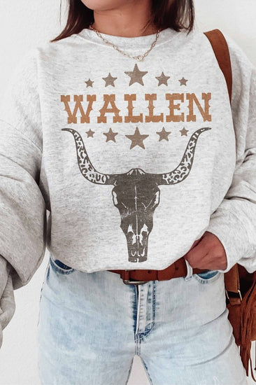 Wallen Longhorn Graphic Crewneck | JQ Clothing Co.