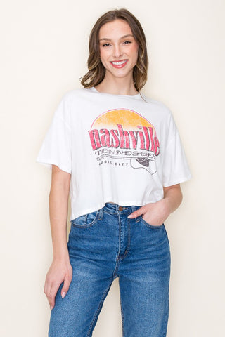 Cropped Nashville Graphic Tee | JQ Clothing Co.
