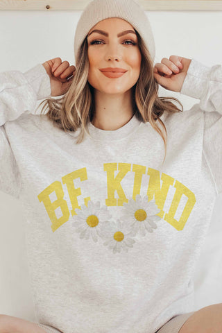 Be Kind Daisy Curvy Sweatshirt | JQ Clothing Co.