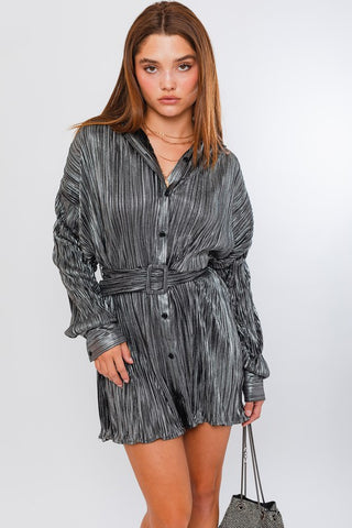 Black Contrasted Button Shirt Dress | JQ Clothing Co.