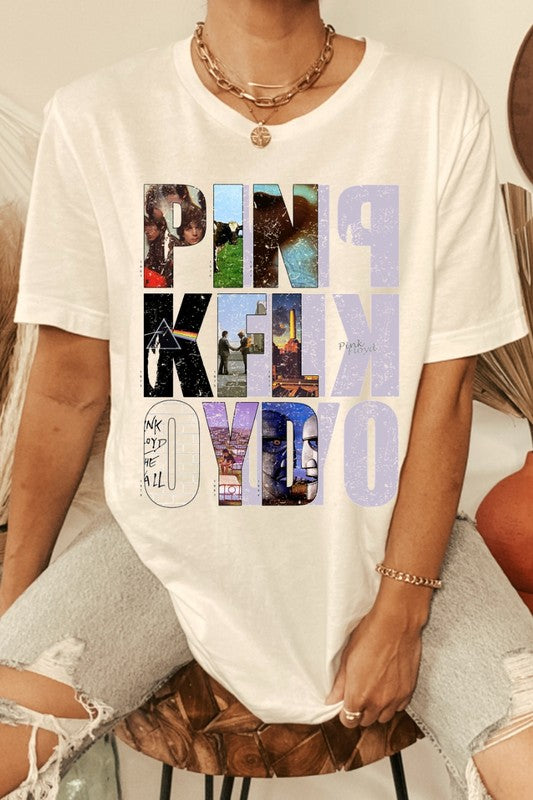 Pink Floyd Photo Letters Graphic Tee | JQ Clothing Co.