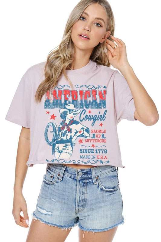 American Cowgirl Vintage Crop Top