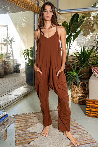 Chocolate Drop Crotch Jersey Jumpsuit | JQ Clothing Co.