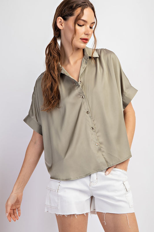 Sophisticated in Sage Top | JQ Clothing Co.