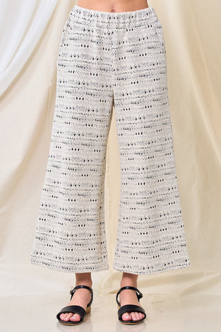 Cream/Grey Jacquard Textured Pant | JQ Clothing Co.