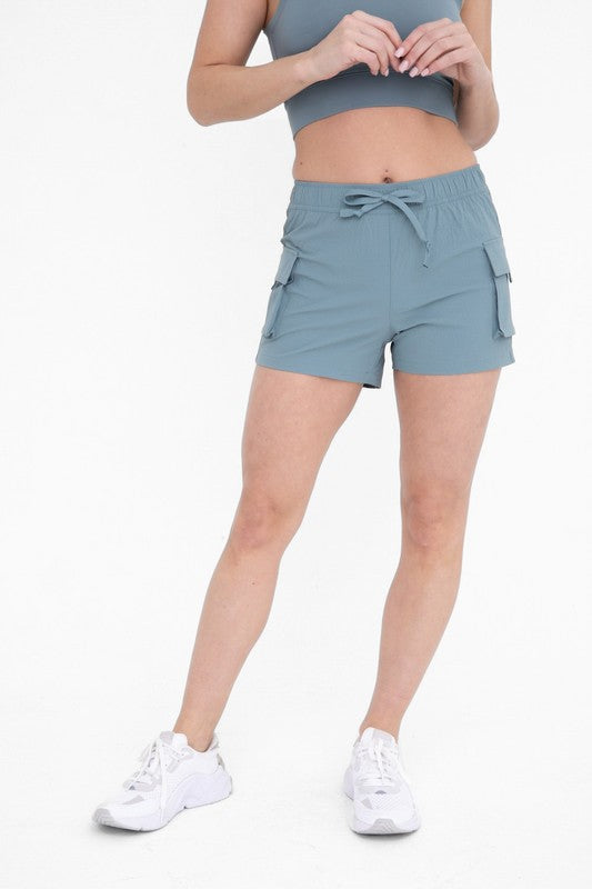 Gray Blue Cargo Style Shorts | JQ Clothing Co.