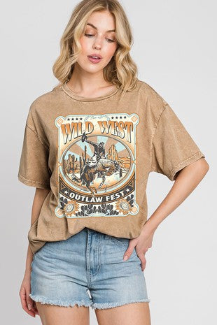 Wild West Outlaw Fest Mineral Graphic Tee | JQ Clothing Co.