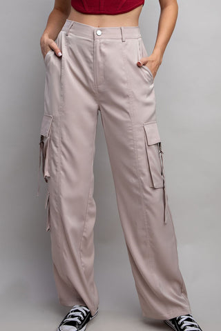 Sporty Silk Pocket Cargo Pants | JQ Clothing Co.