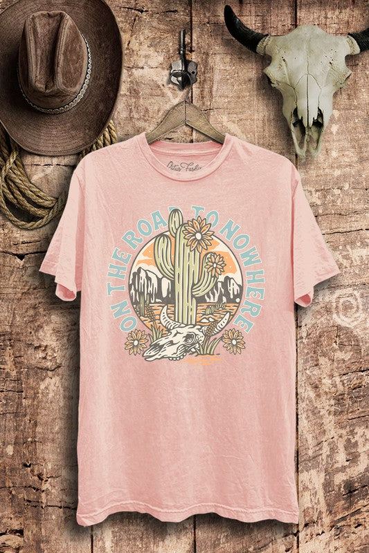 Road To Nowhere Light Pink Tee | JQ Clothing Co.