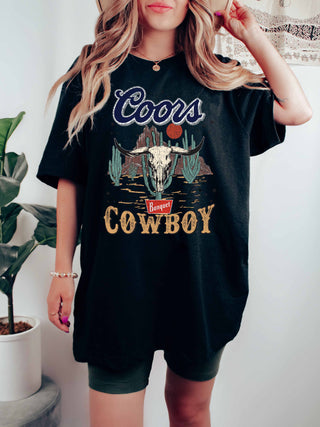 Vintage Coors Cowboy Graphic Top | JQ Clothing Co.