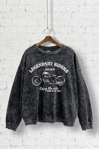 Legendary Riders Washed Sweatshirt | JQ Clothing Co.