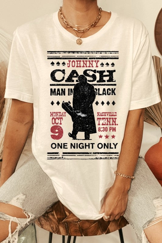 Johnny Cash Poster Graphic Tee | JQ Clothing Co.