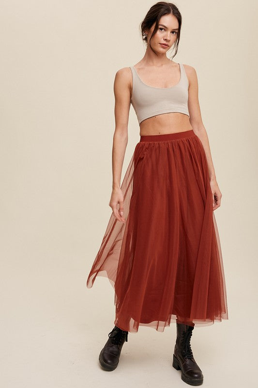 Maxi Tulle Layered Skirt | JQ Clothing Co.