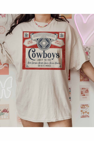 Cowboy Budweiser Label Graphic Tee | JQ Clothing Co.