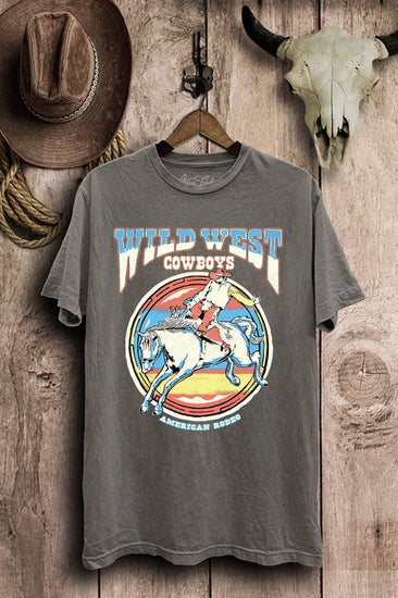Wild West Cowboys Retro Graphic Tee | JQ Clothing Co.