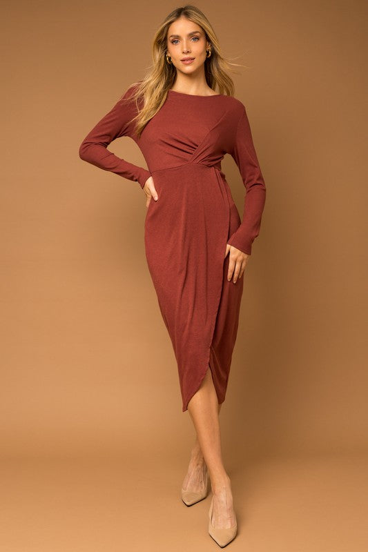 Twisted Tulip Midi Length Dress | JQ Clothing Co.
