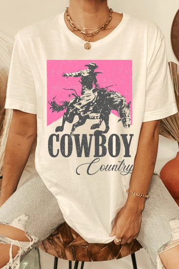 Pink Marlboro Cowboy Country Tee | JQ Clothing Co.