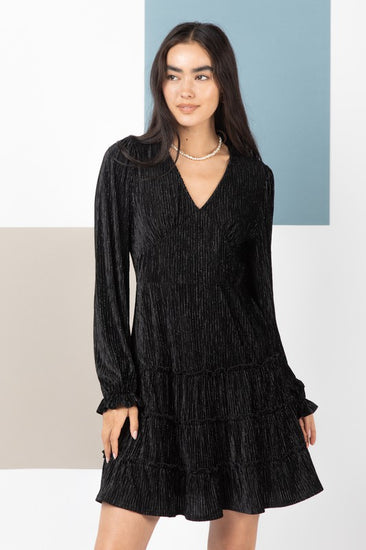 Textured Velvet Holiday Mini Dress | JQ Clothing Co.