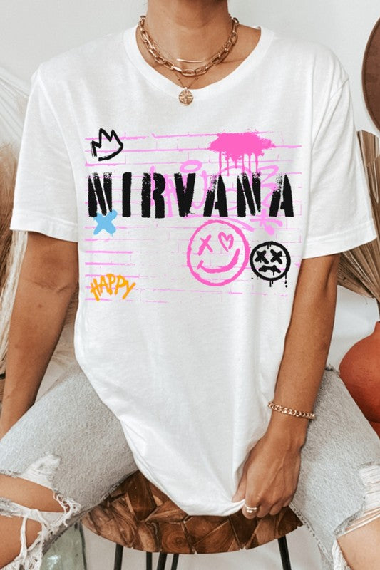 Graffiti Style Nirvana Graphic Tee | JQ Clothing Co.