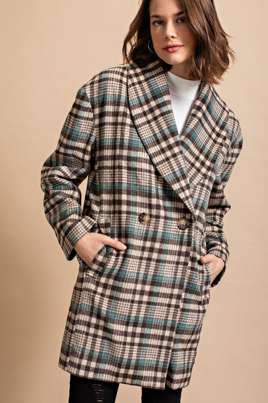 Truly Wool Plaid Coat | JQ Clothing Co.